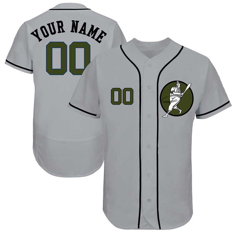 Astros Gray Customized Green Logo Flexbase New Design Jersey,We sell and wholesale Astros Gray Customized Green Logo Flexbase New Design Jersey on line form chian!